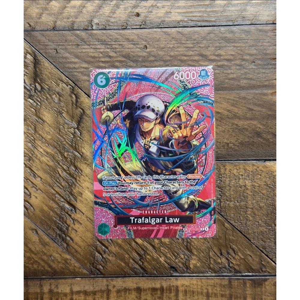 One Piece Card Game Trafalgar Law OP03-031 SR Parallel Art Pillars of Strength